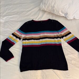 NWOT Talbots Colorful Striped Sweater size M